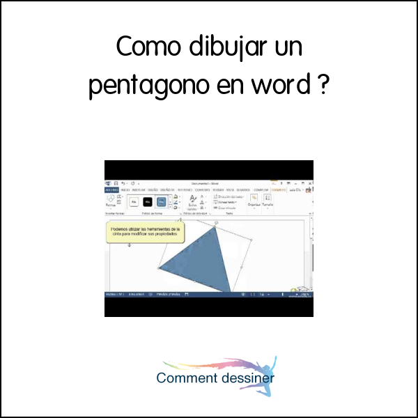 Como dibujar un pentagono en word